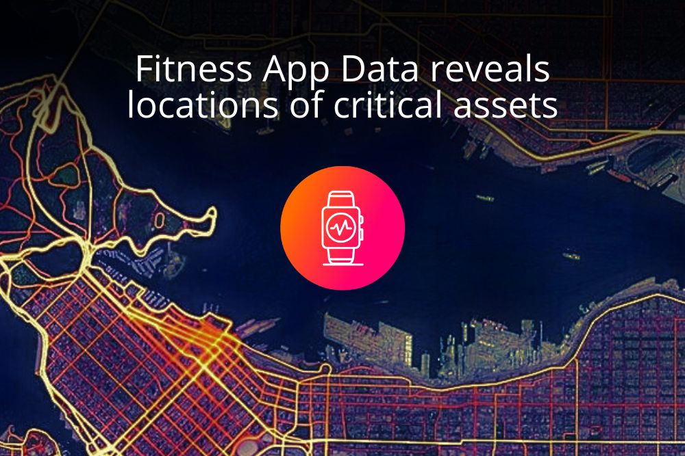 Critical Assets Location revealed through Fitness App Data
